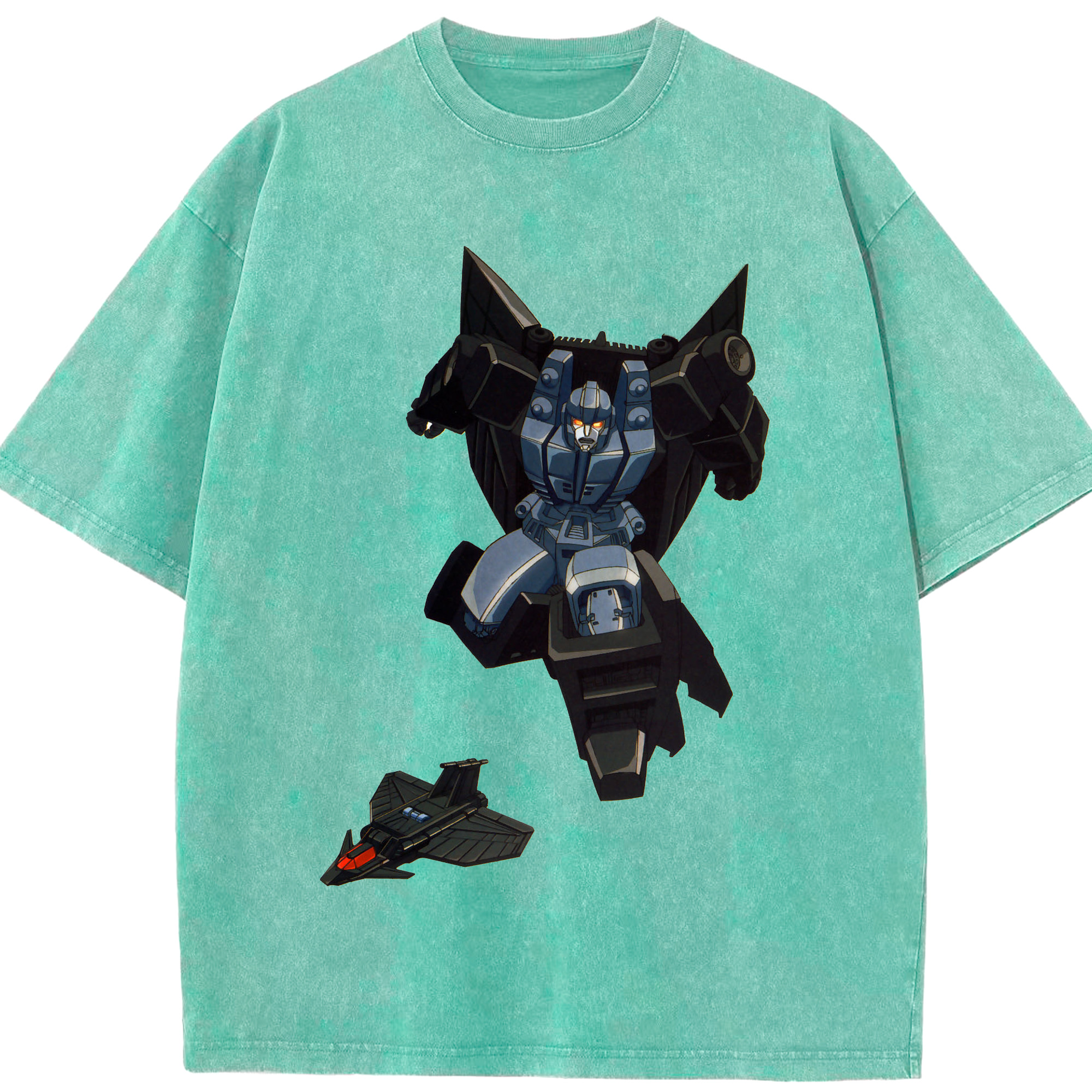 （画像用）  綿100% ヴィンテージ風 半袖Tシャツ（フロントプリント）